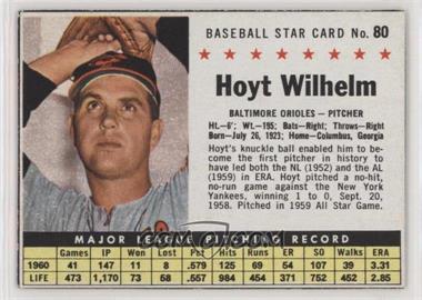 1961 Post - [Base] #80.1 - Hoyt Wilhelm (Hand Cut)