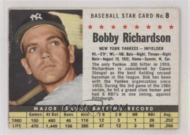 1961 Post - [Base] #8.1 - Bobby Richardson (Hand Cut)