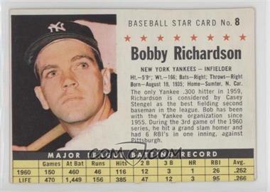 1961 Post - [Base] #8.1 - Bobby Richardson (Hand Cut)