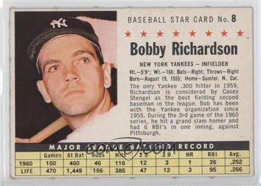 1961 Post - [Base] #8.2 - Bobby Richardson (Perforated)