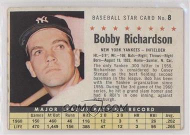 1961 Post - [Base] #8.2 - Bobby Richardson (Perforated)