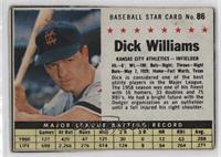 Dick Williams (Hand Cut) [Good to VG‑EX]