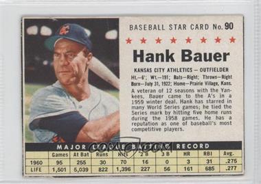 1961 Post - [Base] #90.1 - Hank Bauer (Hand Cut) [Authentic]