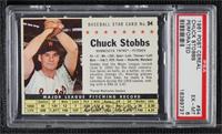Chuck Stobbs (perforated, Minnesota Twins) [PSA 6 EX‑MT]