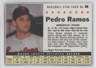 1961 Post - [Base] #98.1 - Pedro Ramos (Hand Cut, Minneapolis) [Authentic]