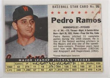 1961 Post - [Base] #98.1 - Pedro Ramos (Hand Cut, Minneapolis) [Poor to Fair]