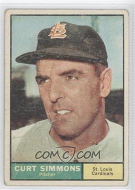 1961 Topps - [Base] #11.1 - Curt Simmons (Vertical Line Between G & IP) [Noted]