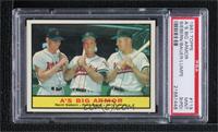 A's Big Armor (Norm Siebern, Hank Bauer, Jerry Lumpe) [PSA 9 MINT&nbs…