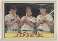 A's Big Armor (Norm Siebern, Hank Bauer, Jerry Lumpe)