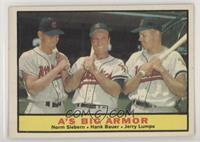 A's Big Armor (Norm Siebern, Hank Bauer, Jerry Lumpe)