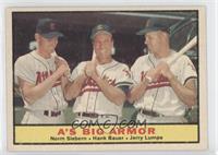 A's Big Armor (Norm Siebern, Hank Bauer, Jerry Lumpe)