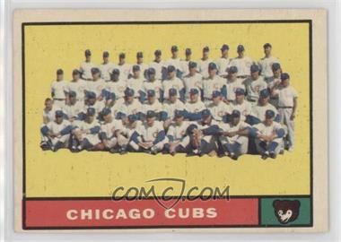 1961 Topps - [Base] #122 - Chicago Cubs Team [Poor to Fair]