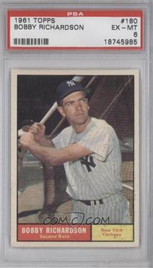 1961 Topps - [Base] #180 - Bobby Richardson [PSA 6 EX‑MT]