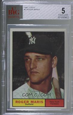 1961 Topps - [Base] #2 - Roger Maris [BVG 5 EXCELLENT]