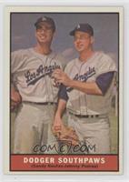 Dodger Southpaws (Sandy Koufax, Johnny Podres) [Good to VG‑EX]