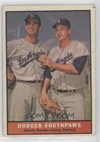 Dodger Southpaws (Sandy Koufax, Johnny Podres) [Poor to Fair]