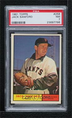 1961 Topps - [Base] #258 - Jack Sanford [PSA 7 NM]