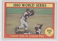 World Series - Game #4 - Cimoli Safe in Crucial Play