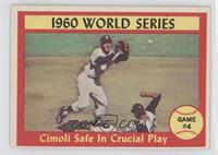 World Series - Game #4 - Cimoli Safe in Crucial Play
