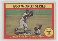 World Series - Game #4 - Cimoli Safe in Crucial Play [Good to VG̴…