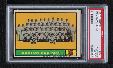 1961 Topps - [Base] #373 - Boston Red Sox Team [PSA 8 NM‑MT (OC)]