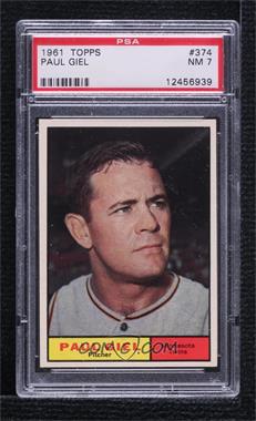 1961 Topps - [Base] #374 - Paul Giel [PSA 7 NM]