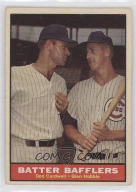 1961 Topps - [Base] #393 - Batter Bafflers (Don Cardwell, Glen Hobbie) [Good to VG‑EX]