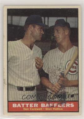 1961 Topps - [Base] #393 - Batter Bafflers (Don Cardwell, Glen Hobbie) [Good to VG‑EX]