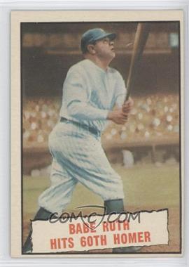 1961 Topps - [Base] #401 - Baseball Thrills - Babe Ruth Hits 60th Homer