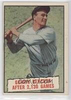 Baseball Thrills - Gehrig Benched After 2,130 Games (Lou Gehrig)