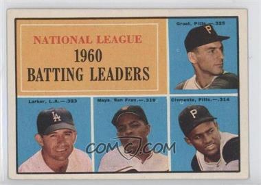 1961 Topps - [Base] #41 - League Leaders - Dick Groat, Norm Larker, Willie Mays, Roberto Clemente [Good to VG‑EX]