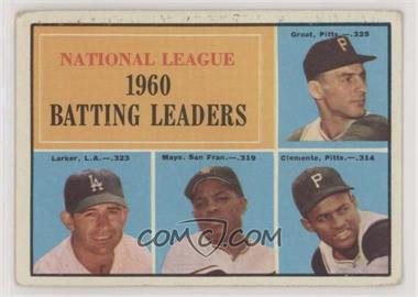 1961 Topps - [Base] #41 - League Leaders - Dick Groat, Norm Larker, Willie Mays, Roberto Clemente [Good to VG‑EX]