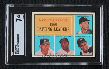 1961 Topps - [Base] #41 - League Leaders - Dick Groat, Norm Larker, Willie Mays, Roberto Clemente [SGC 7 NM]