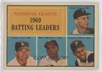 League Leaders - Dick Groat, Norm Larker, Willie Mays, Roberto Clemente