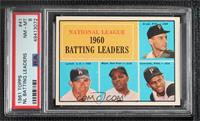 League Leaders - Dick Groat, Norm Larker, Willie Mays, Roberto Clemente [PSA&nb…