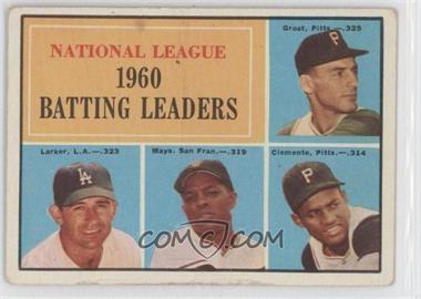 1961 Topps - [Base] #41 - League Leaders - Dick Groat, Norm Larker, Willie Mays, Roberto Clemente [Good to VG‑EX]