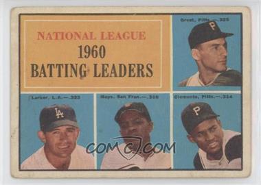 1961 Topps - [Base] #41 - League Leaders - Dick Groat, Norm Larker, Willie Mays, Roberto Clemente [Good to VG‑EX]