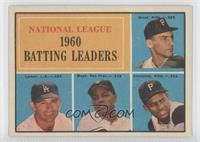 League Leaders - Dick Groat, Norm Larker, Willie Mays, Roberto Clemente