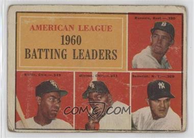 1961 Topps - [Base] #42 - League Leaders - Al Smith, Minnie Minoso, Moose Skowron, Pete Runnels [Poor to Fair]