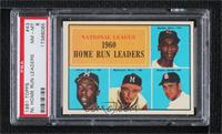 League Leaders - Ernie Banks, Hank Aaron, Eddie Mathews, Ken Boyer [PSA 8&…