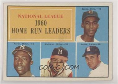 1961 Topps - [Base] #43 - League Leaders - Ernie Banks, Hank Aaron, Eddie Mathews, Ken Boyer