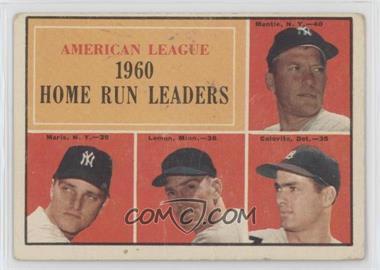 1961 Topps - [Base] #44 - League Leaders - Mickey Mantle, Roger Maris, Jim Lemon, Rocky Colavito [Good to VG‑EX]