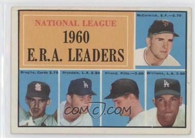 1961 Topps - [Base] #45 - League Leaders - Mike McCormick, Ernie Broglio, Don Drysdale, Bob Friend, Stan Williams