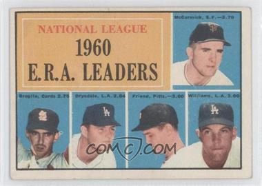 1961 Topps - [Base] #45 - League Leaders - Mike McCormick, Ernie Broglio, Don Drysdale, Bob Friend, Stan Williams [Noted]