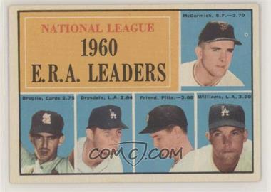1961 Topps - [Base] #45 - League Leaders - Mike McCormick, Ernie Broglio, Don Drysdale, Bob Friend, Stan Williams