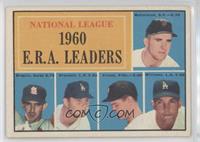 League Leaders - Mike McCormick, Ernie Broglio, Don Drysdale, Bob Friend, Stan …