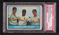 Power For Ernie (Daryl Spencer, Bill White, Ernie Broglio) [PSA 7 NM]