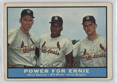 1961 Topps - [Base] #451 - Power For Ernie (Daryl Spencer, Bill White, Ernie Broglio)