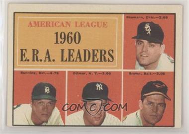 1961 Topps - [Base] #46 - League Leaders - Frank Baumann, Jim Bunning, Art Ditmar, Hal Brown