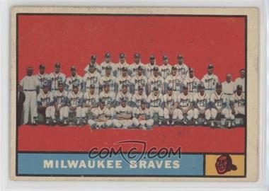 1961 Topps - [Base] #463.1 - Milwaukee Braves Team [Good to VG‑EX]